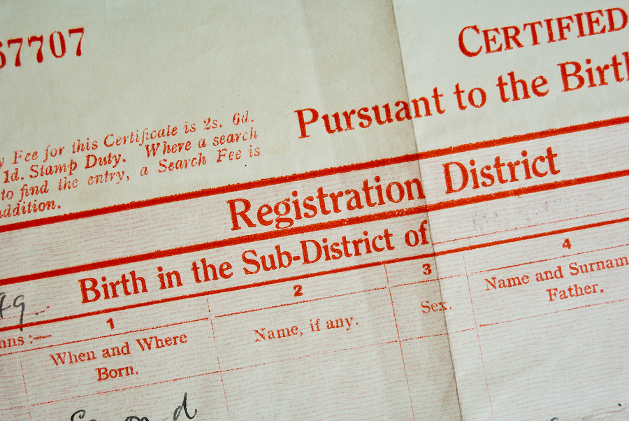 Official Birth Certificate